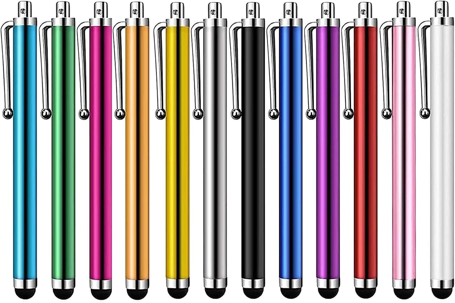 12-Pack Universal Capacitive Stylus Pens for Touchscreens-image