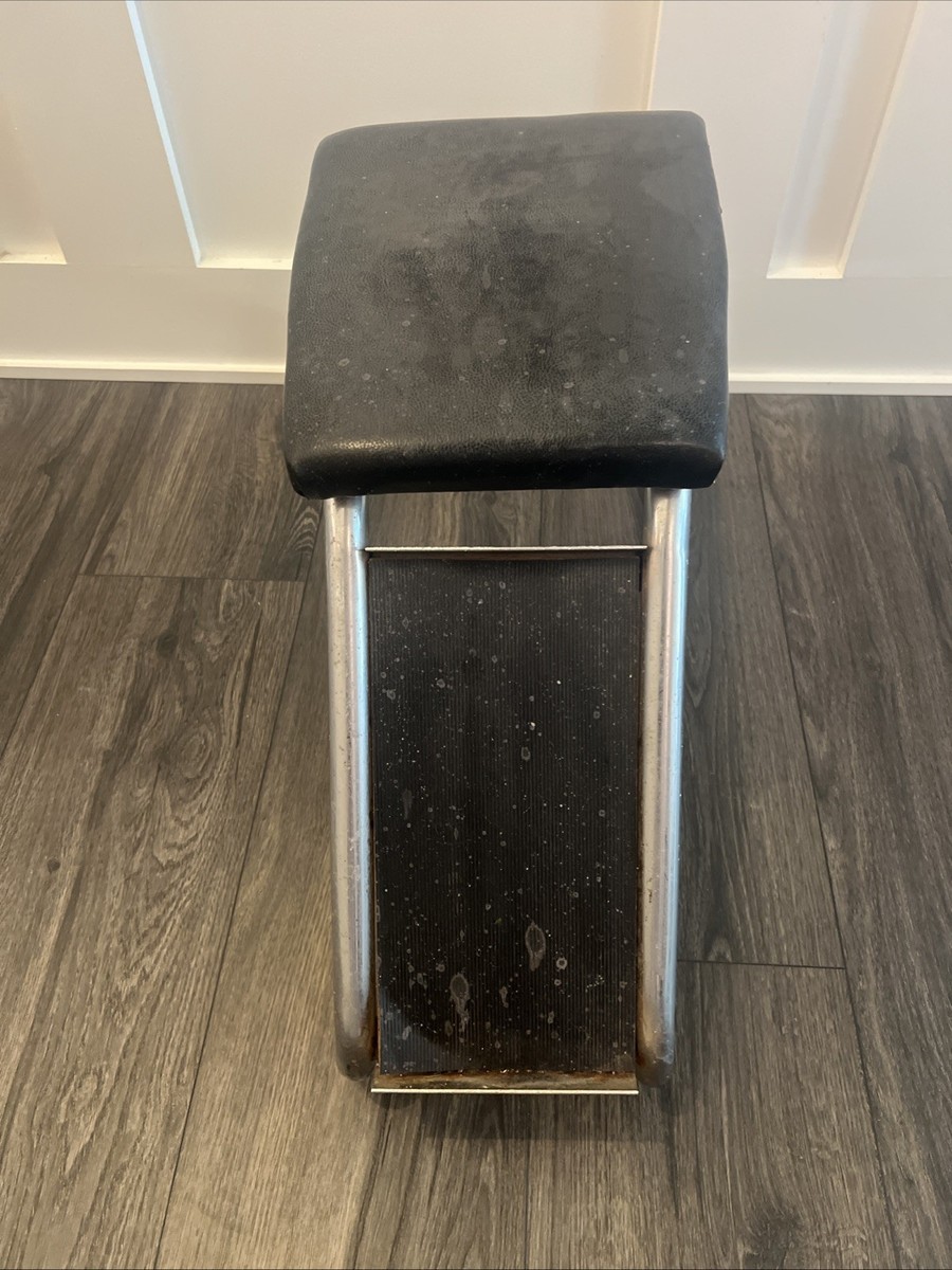 Vtg Chrome Shoe Store Foot Stool Bench Rest / Shoe Fitting | eBay
