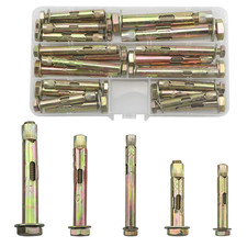24 Pcs Anchor Bolts,Expanding Rawl Bolts for Wall、Concrete、Brick,Masonry