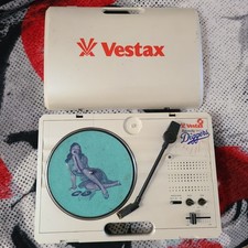 Vestax Handy Trax Portable Turntable Record Player NO CORD Battery Operated