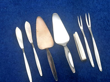 WMF Besteck  4100 Stockholm , 7 Vorleger 90 er Silber Kuchenheber Fleischgabeln.