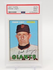 FRANK LINZY 1967 TOPPS BASEBALL #279 PSA 9 ST Q7113