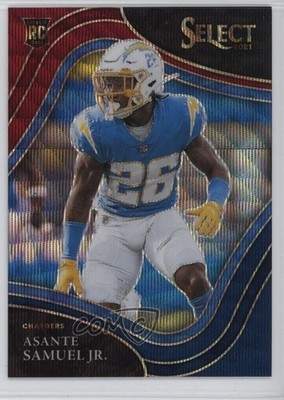 2021 Select Field Level Tri-Color Prizm 7/75 Asante Samuel Jr #392 Rookie RC 4f5