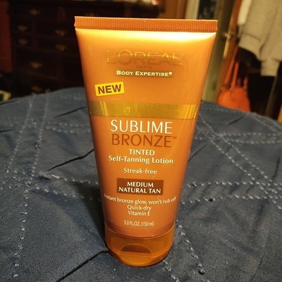 L'OREAL SUBLIME BRONZE Self-Tanning Lotions 5 oz MEDIUM NATURAL TAN