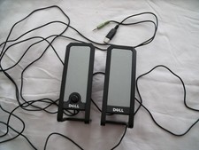 Dell A225 Computer Desktop Speakers   USB Powered, 3.5mm Jack   Tested  Working
