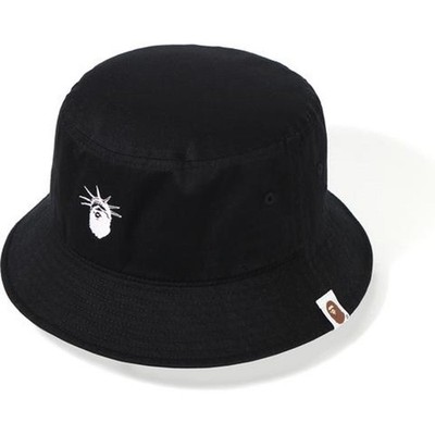 BAPE ブラック トラッカーハット BAPE NYC Limited Release Black Bucket Hat LRG A Bathing Ape | eBay