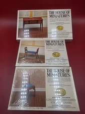 THE HOUSE OF MINIATURES COLLECTOR BOX NO. 40078,79,82 3 BOX SET 1970S NWT 