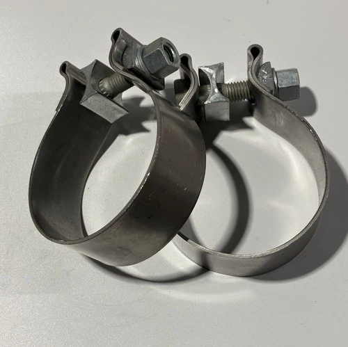 LOT OF 2 Borla Stainless Steel Half Moon Clamps 13660000354