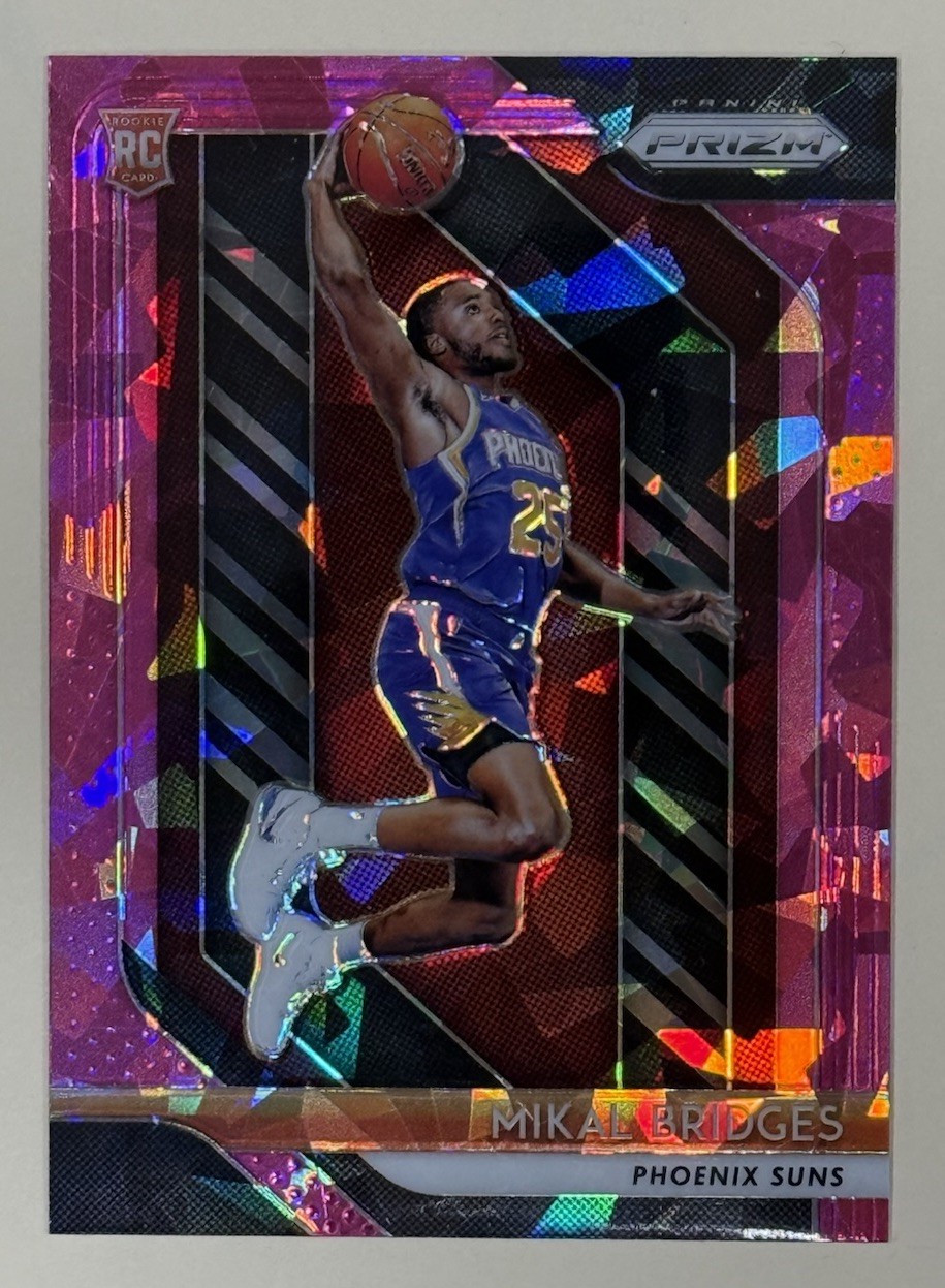 2018-19 Panini Prizm Mikal Bridges Pink Ice Rookie Refractor RC Knicks STAR HOT!