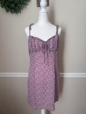 NWT Nasty Gal Womens Size 10 Strappy Ruched Bust Floral Mini Dress
