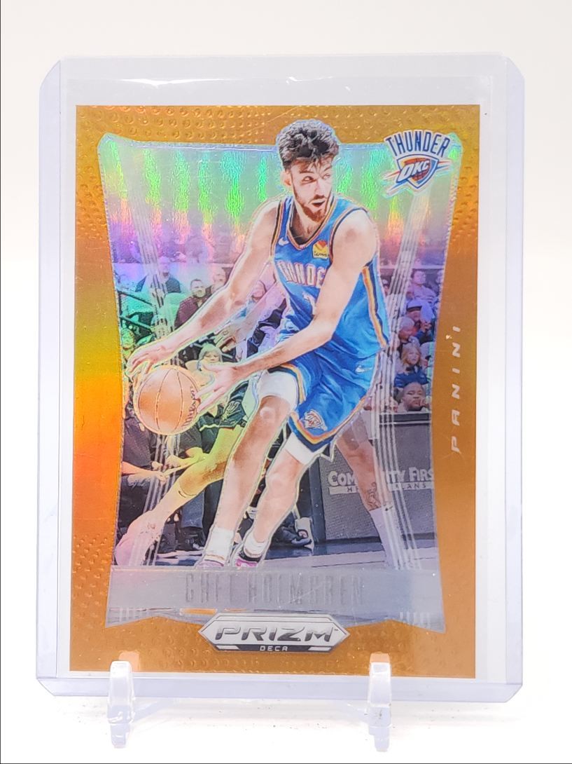 CHET HOLMGREN 2023-24 PANINI PRIZM DECA BASKETBALL ORANGE THUNDER /49 Q5700