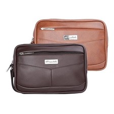 NFI essentials Mens Pouch Multipurpose Leathe...