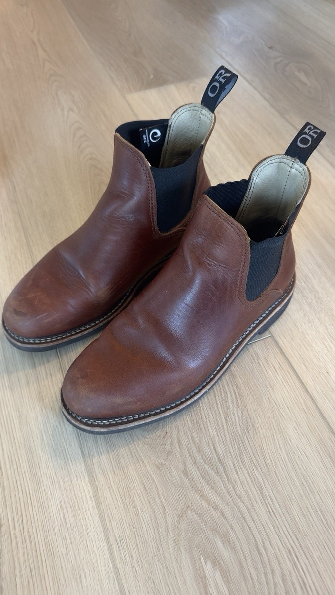 ORIGIN Statesman Brown Leather Chelsea Ankle Boots Vibram Sole Men\'s Size 8EE The Statesman Chelsea Boot by Origin® - GRADED QUALITY – ORIGIN main image 3