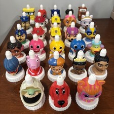 Good 2 Grow Juice Toppers Lot of 28 Disney Paw Patrol Baby Shark Blippi Peppa