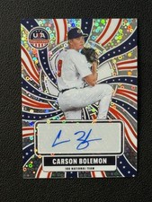 CARSON BOLEMON 2026 PANINI STARS & STRIPES PRIZM USA PRIZM AUTO