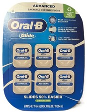 NEW Sealed ORAL-B GLIDE ADVANCED FLOSS 6 Pack, 44m Each ORIGINAL SMOOTH VERSION!