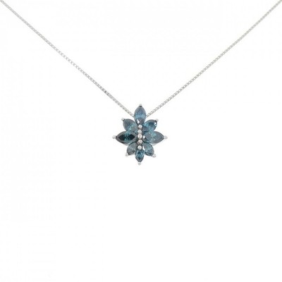 Authentic K18WG Diamond Necklace 0.30CT #270-004-147-3105