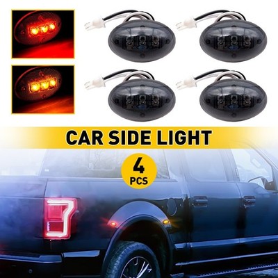 For 1999-2010 Ford F350 F450 F550 Super Duty LED Side Marker Lights 4PCS Set