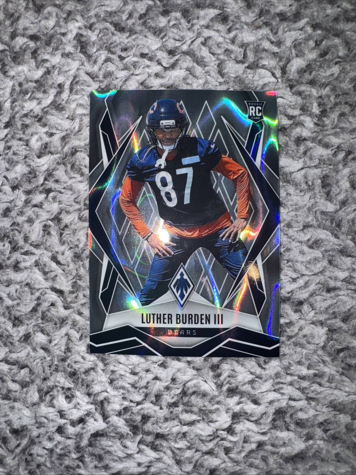 2025 PANINI PHOENIX FOOTBALL SILVER INSERT 196 LUTHER BURDEN III RC BEARS