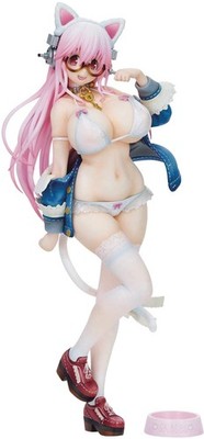 Union Creative Super Sonico White Cat Ver. Nicht maßstabsgetreu PVC & ABS lackiert komplett