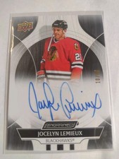 2024-25 UPPER DECK ENGRAINED ICONS #CA-JX JOCELYN LEMIEUX AUTO AUTOGRAPH 10/49