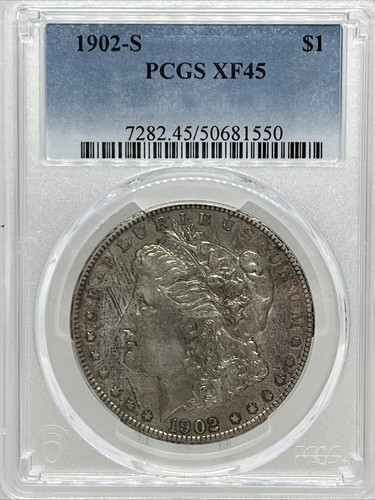 1902-S Morgan Silber Dollar - PCGS XF 45 - XF45