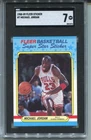 1988 Fleer Michael Jordan Card SGC 7 Nr MINT Graded Basketball Sticker #7
