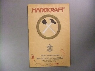 Boy Scout Handicraft 1928 Brown Cover Merit Badge Pamphlet 9169PP