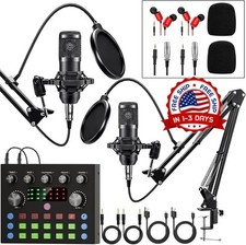 Microfono USB Condensador Para PC Estudio De Grabacion Profesional YouTube Gamer