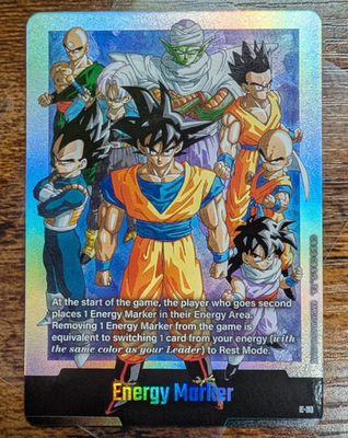 Son Goku E-91 Energy Marker Manga Promo Gold Dragon Ball Card