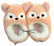 Squishmallows Size 9-10 Women  s Slippers Pace The Fennec Fox Fuzzamallows NEW