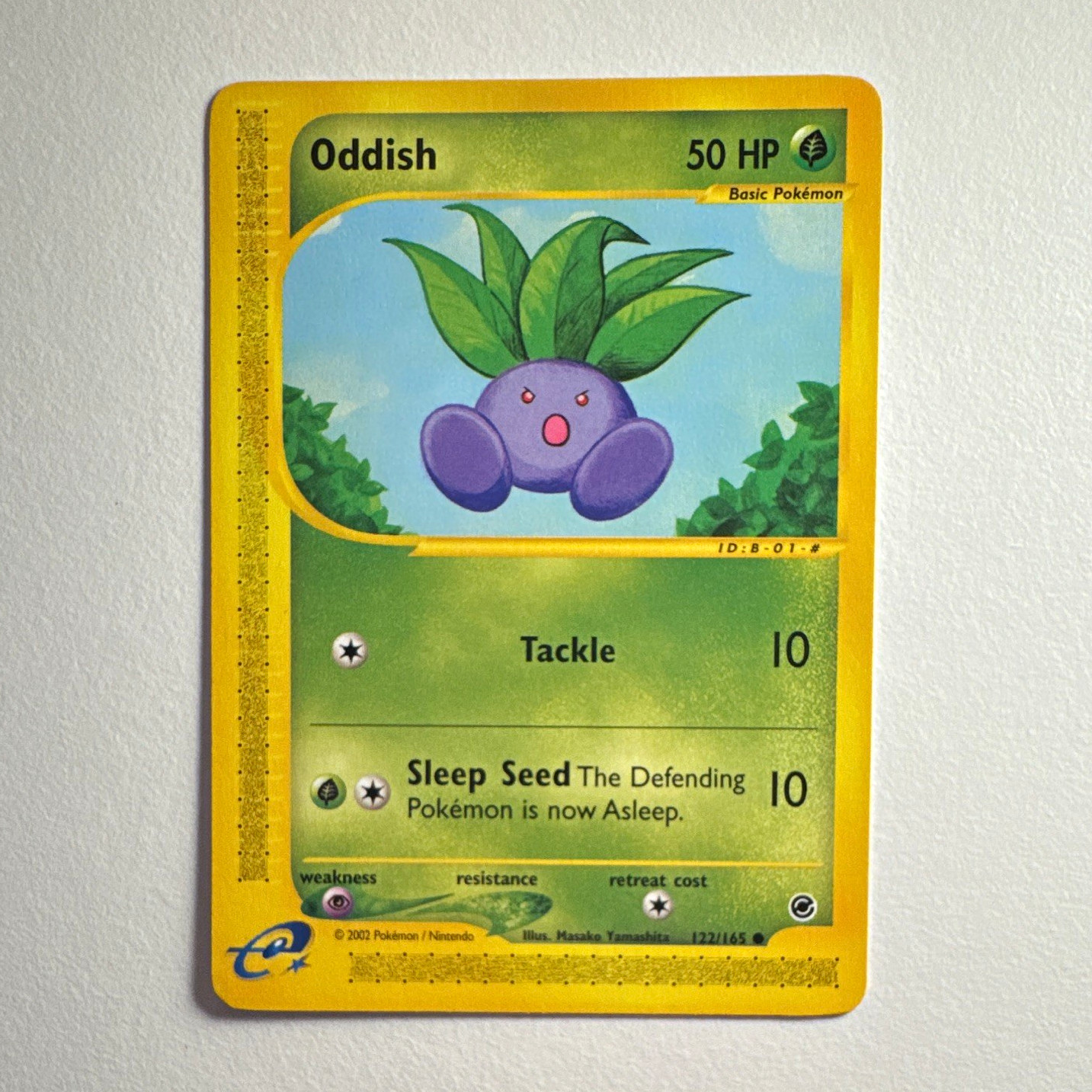 Oddish 💚 122/165 Common Regular Basic 2002
