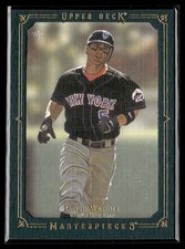 2008 Upper Deck Masterpieces Framed Green David Wright 46/75 Mets #54