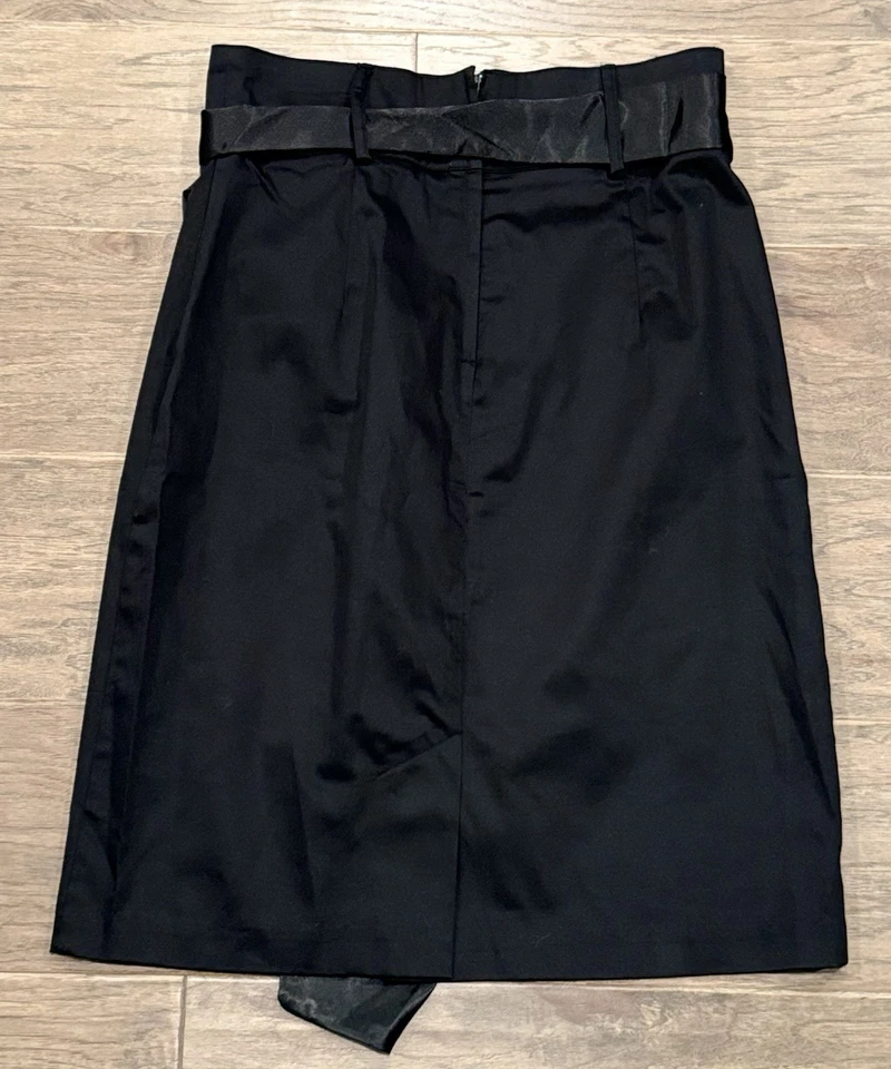 Falda lápiz negra para mujer juniors talla 9 nueva con etiquetas envoltura marca con cinturón Foto 2 de 4
