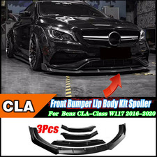 Universal Front Bumper Lip Body Kit Spoiler Splitter For Mercedes 2016-20