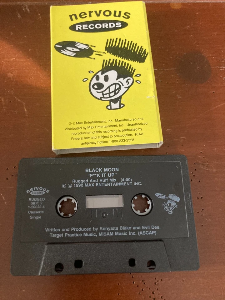 BLACK MOON - Who Got The Props | Cassette Single | Nervous Records - Image 4 of 4