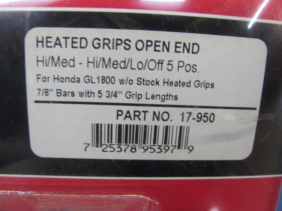 Honda Goldwing GL1800 2001-2010 Show Chrome Heated Grips 17-950! - Image 3 of 4
