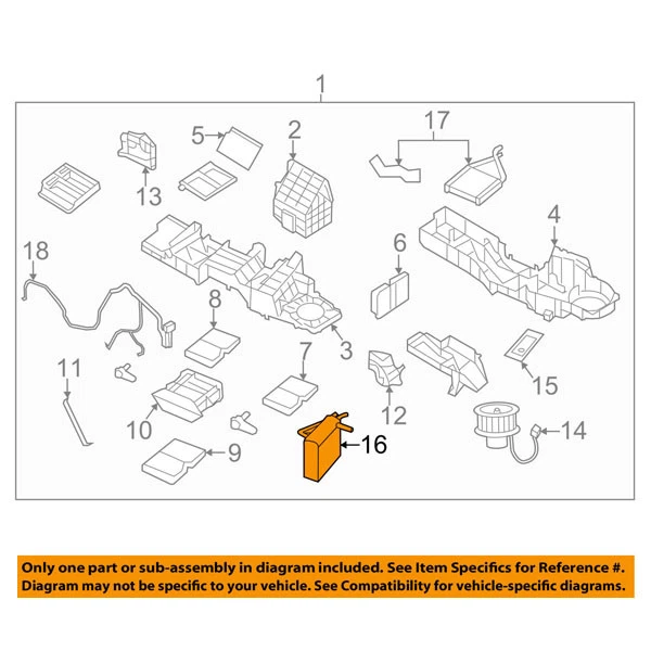 Núcleo evaporador de aire acondicionado delantero para camioneta Ram 07-10 1500 2500 3500 4500 5500 Foto 3 de 3