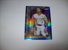 2025 Topps Chrome Blue Holiday Jackson Merrill #51/199 SP Free Ship & Tracked
