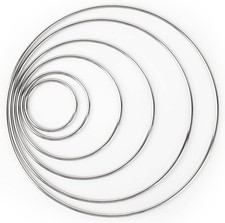 24 Pack Metal Craft Hoops for Dream Catchers and Wreaths Projects