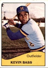 1979 Holyoke Millers TCMA #5 Kevin Bass Menlo Park California CA Baseball Card