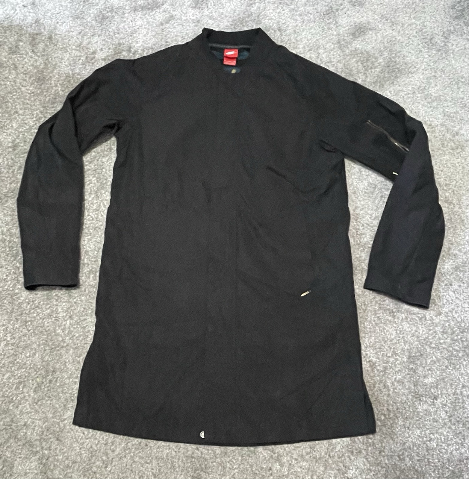 SACAI X NIKE Impermeabile lungo Nike FC calcio full zip nero taglia small media