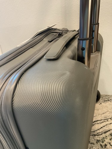 Delsey Helium Shadow 4.0 Under-seat Rolling Carry-on Gray 2 Wheel Hard-shell - Picture 4 of 15