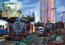 Paraguay postal stationery trains 2016, MNH