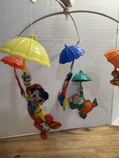 Vintage Dolly Toy Co. Wonderful World of Disney Musical Crib Mobile Mickey Mouse