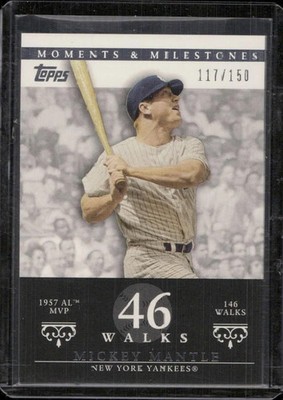 Mickey Mantle 2007 Topps Moments & Milestones #77-46 #/150 New York Yankees