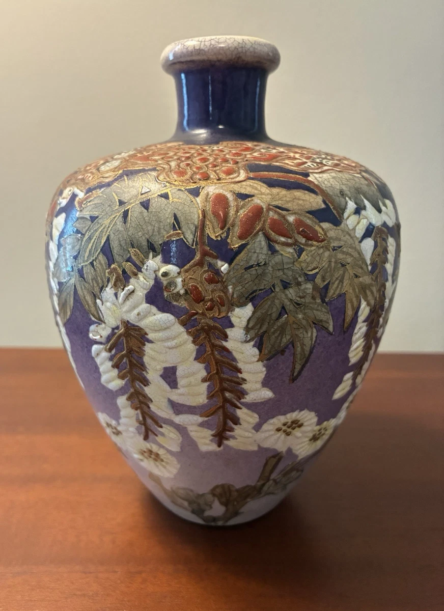 古い大花瓶 陶瓷古董原始1850-1899 年日本花瓶| eBay