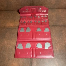 MITUTOYO 186-901 RADIUS GAGE SET 1/64"-1/2" SAE With Pouch Complete - Japan Made