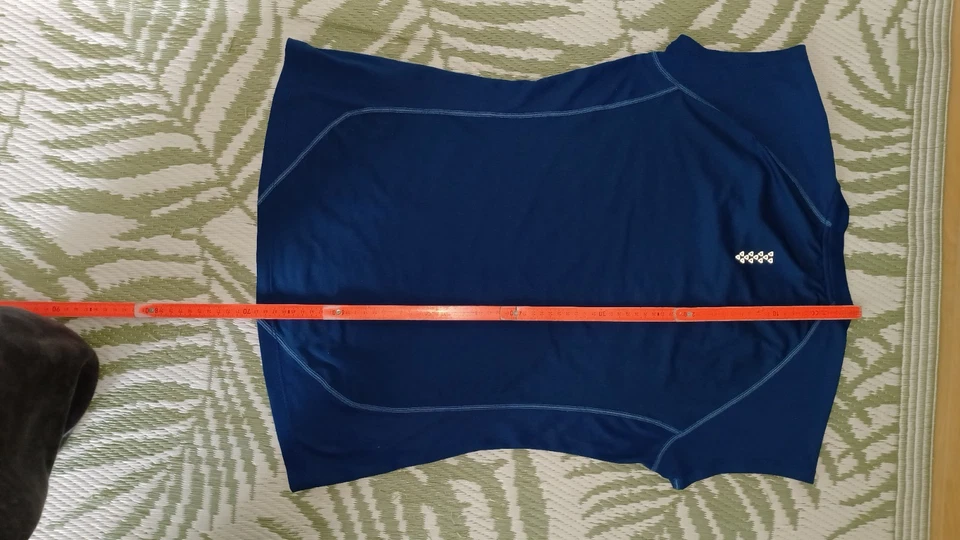 ASICS Motion Dry T Shirt Blau Größe L Elastan Top Zustand Sport Fitness - Bild 3 von 4