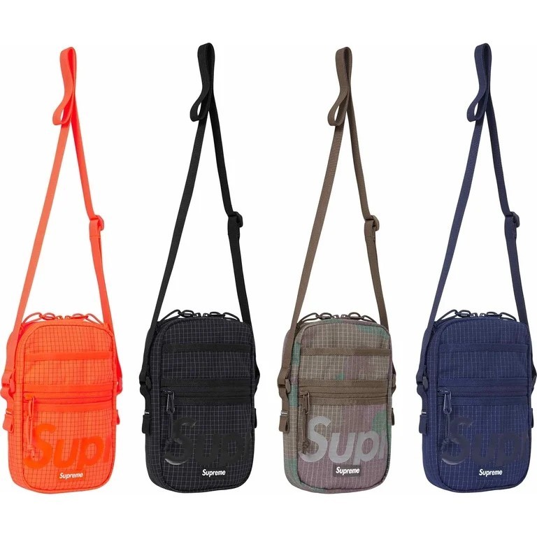 Supreme Side Shoulder Bag Blaze Hi Vis Orange SS24 Reflective 3M